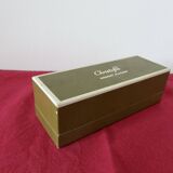 Salt and pepper "CHRISTOFLE" in solid silver in their original box, 1950.