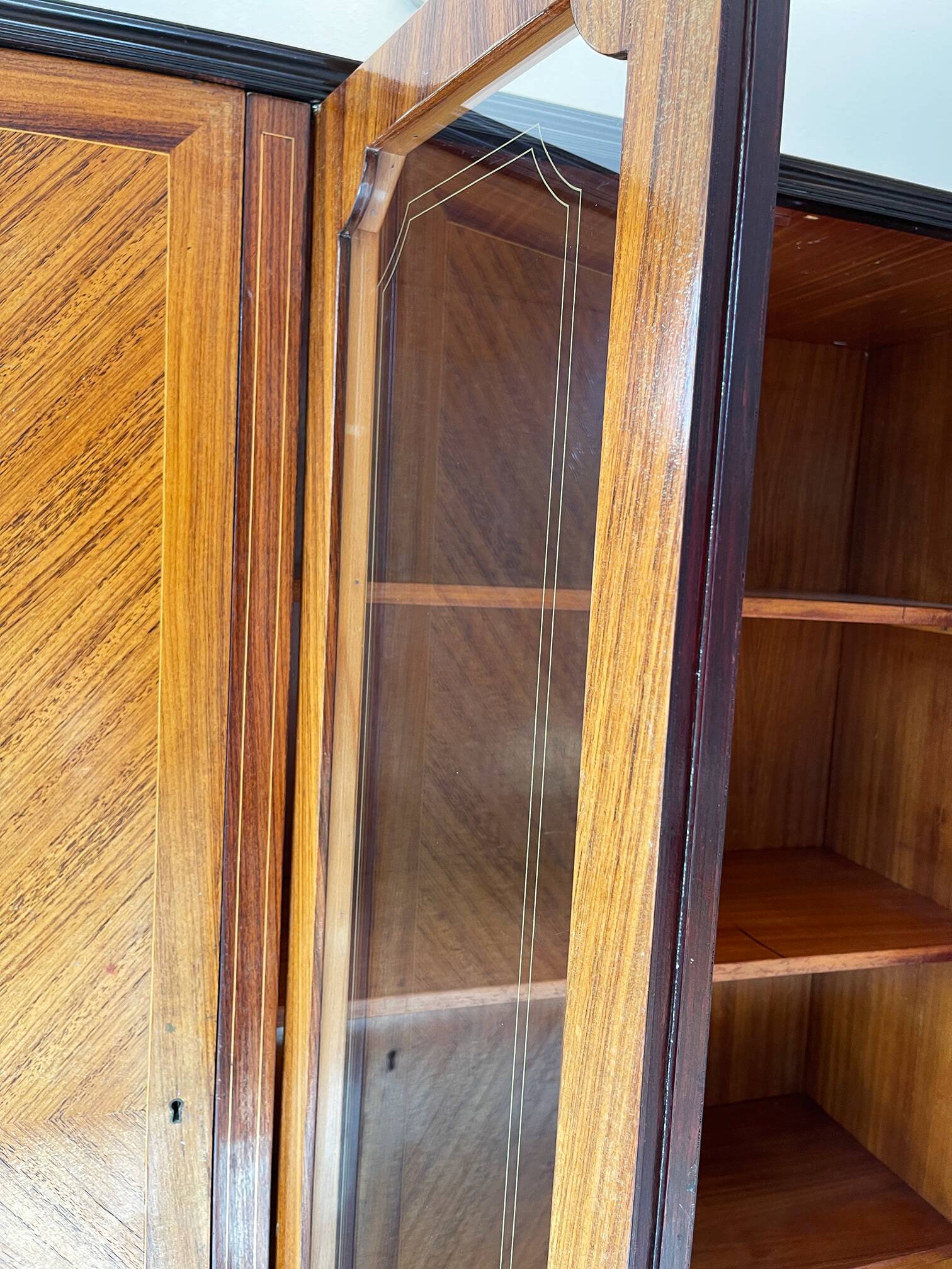 Armoire/bibliothèque en bois, années 1950/60