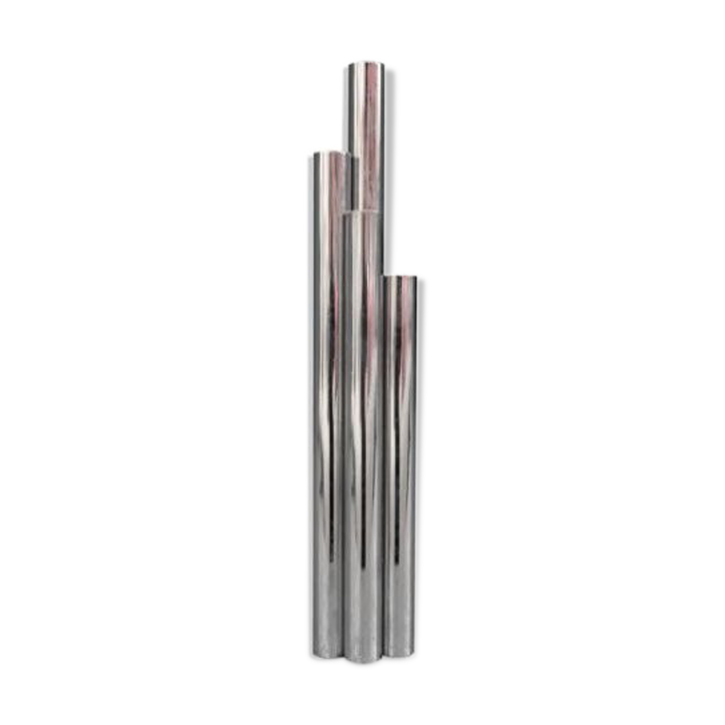 Mud tubes design nickel-plated metal 1980
