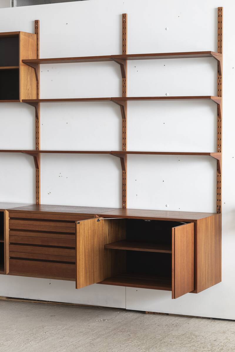 3-piece cado wall unit by poul cadovius for cado, denmark, 1960’s