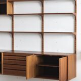 3-piece cado wall unit by poul cadovius for cado, denmark, 1960’s