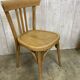 Série de 6 chaises bistrot en bois courbé