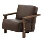 Fauteuil italien Berbena en cuir pour Riva, 1920