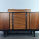 Enfilade in Walnut design Raymond Halas, Polish Vintage 1960s