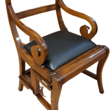 Notarial chair, luxurious library