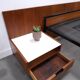 Two-person bed Japanese series Cees Braakman Pastoe and Auping with bedside table.