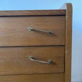 Vintage Scandinavian commode with tapered legs.
