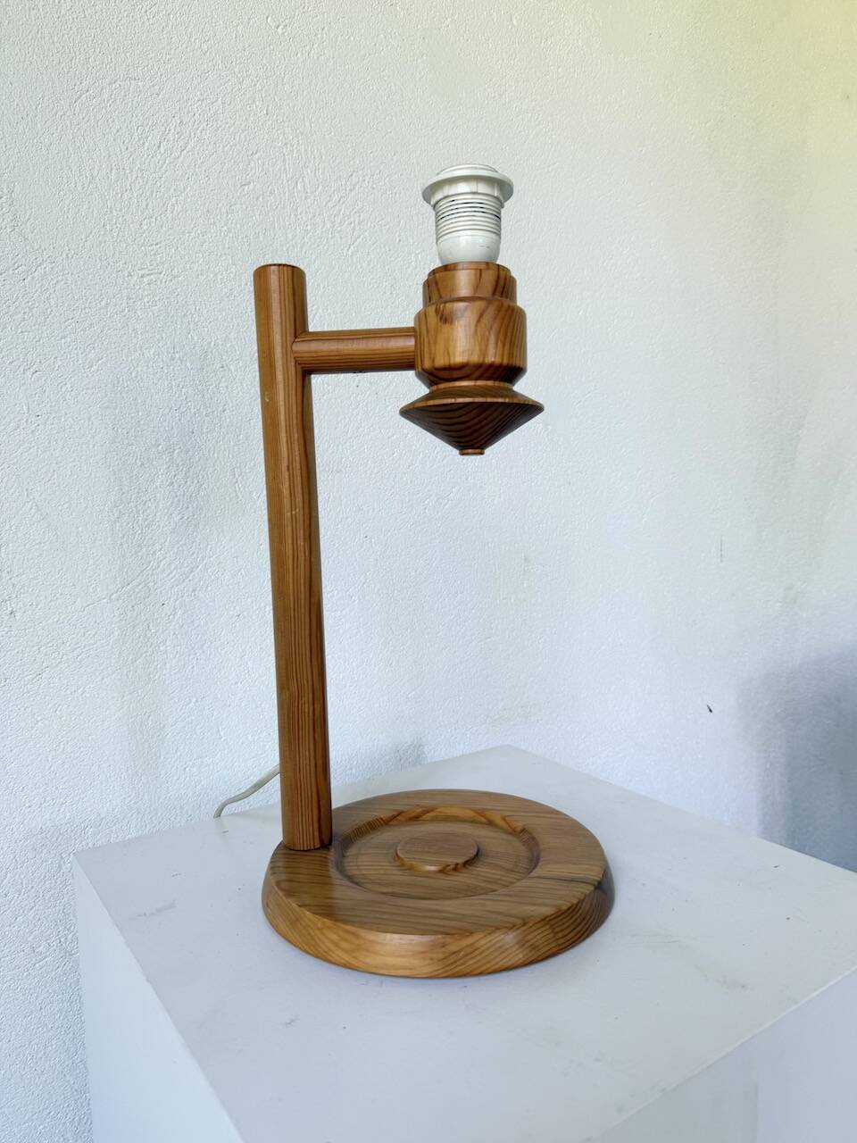 Ikea pine table lamp 1980