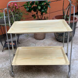 Folding travel service in vintage formica