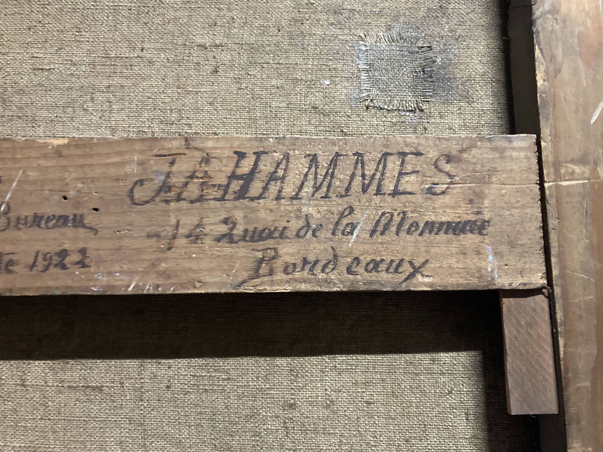 Johan Adolf HAMMES (1905-1994), Le Mauvais temps aux Pierrières, huile