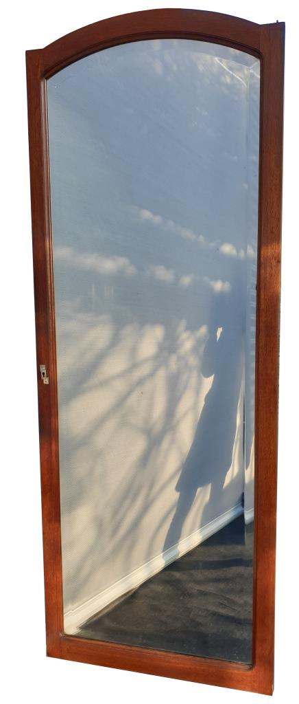 Art Deco door bevelled mirror