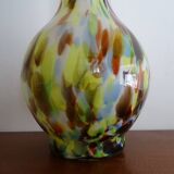 Large Murano vase in multi-colored blown glass - 38.5 cm!
