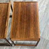 60s 70s teak nesting tables side tables Illum Wikkelsø for CFC Silkeborg
