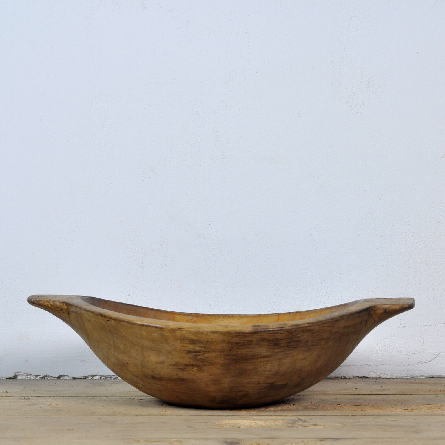 Handmade Wooden Dough Bowl, Early 1900s