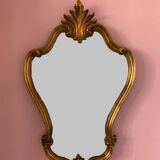 Old Italian mirror in gilded wood 44x70cm