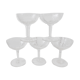 Lot of 5 champagne glasses engraved in 1920s crystal