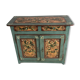 Parisian buffet with hand-painted patterns, 2 doors and 2 drawers.