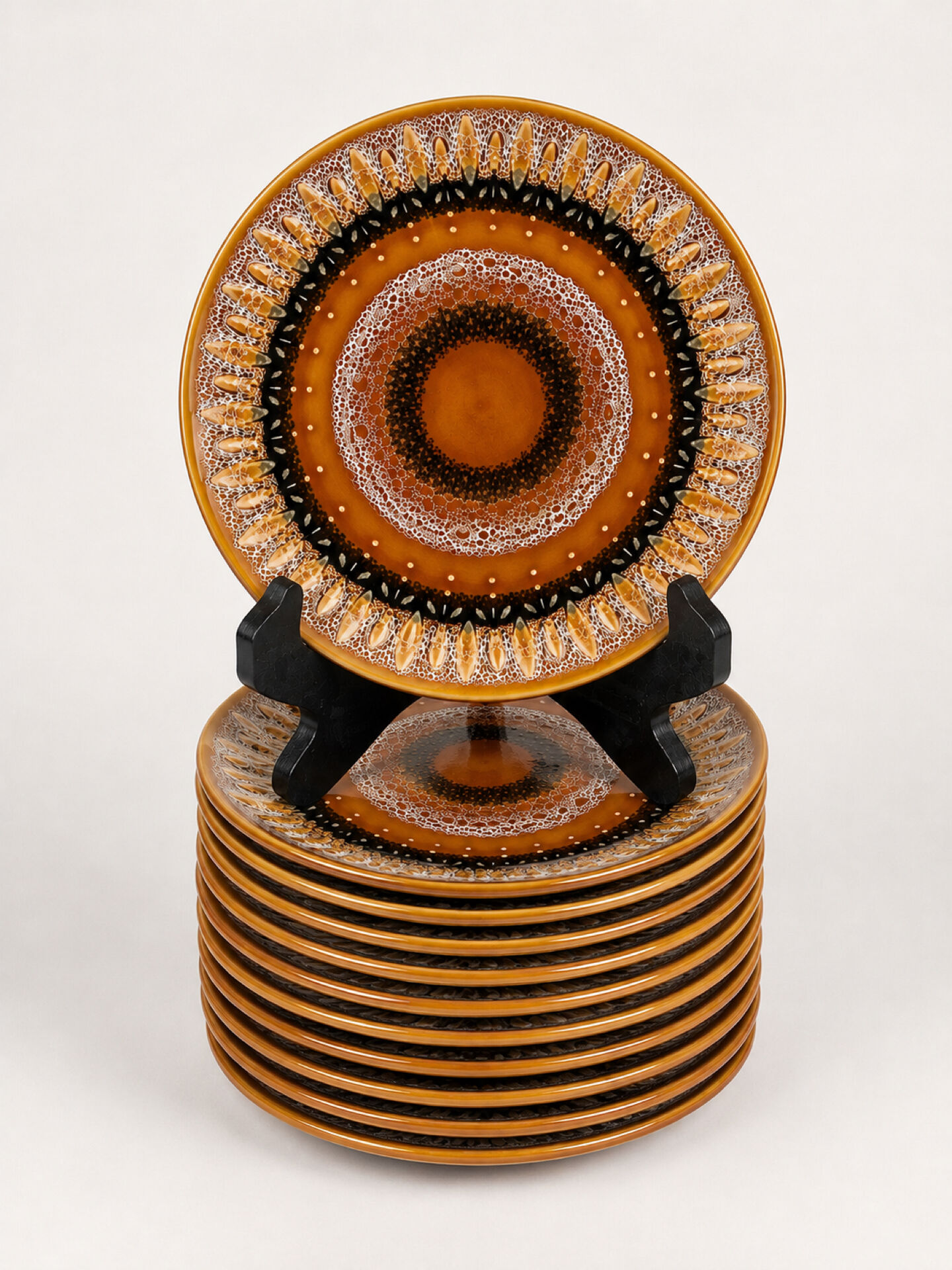 Dessert plates Sarreguemines Hawaii