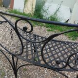 Banc de jardin en fer ancien