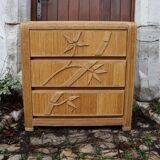 Rattan chest of drawers