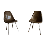 Paire de chaises DSX de Charles et Ray Eames  édition Herman Miller