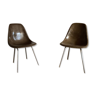 Paire de chaises DSX de Charles et Ray Eames  édition Herman Miller