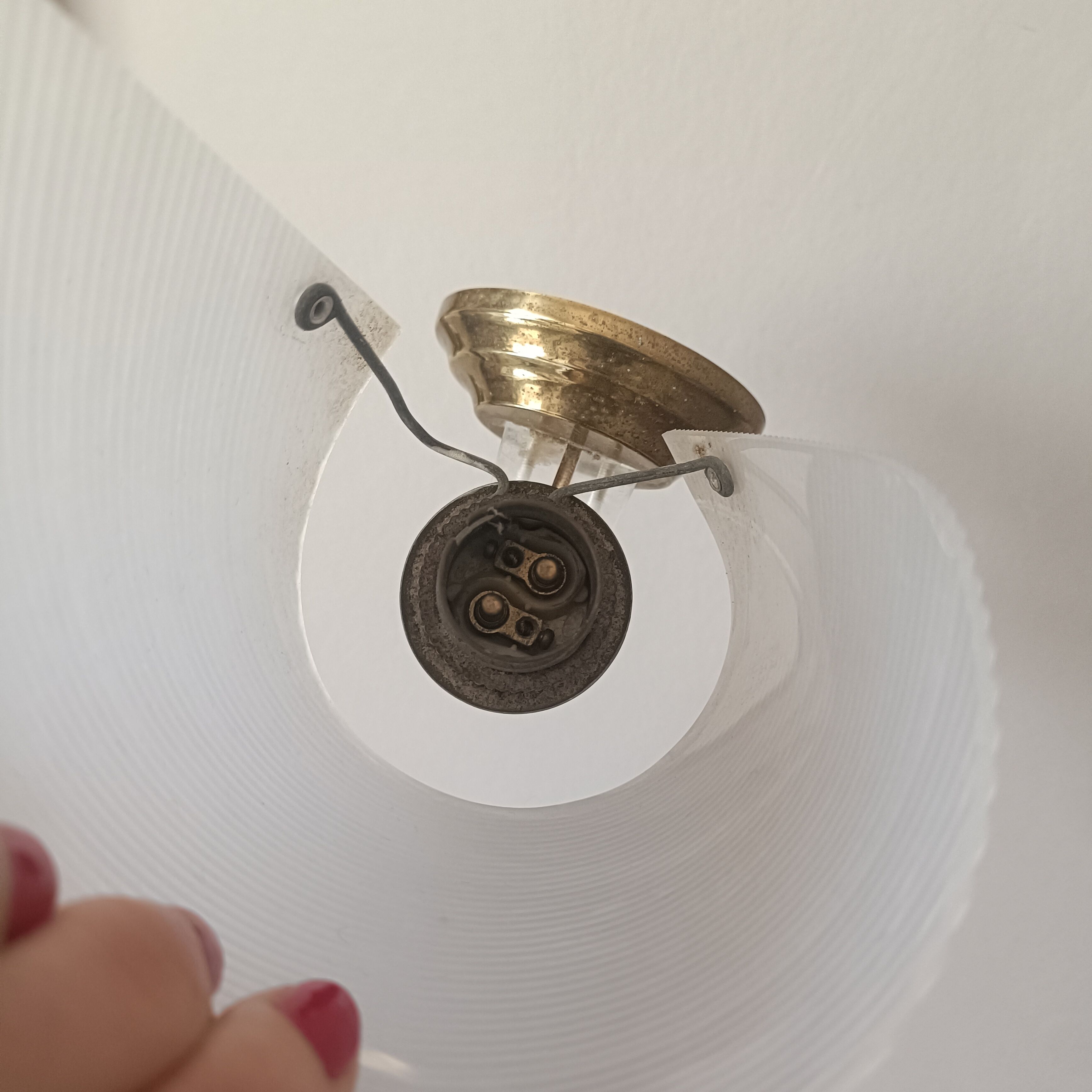 Pair of vintage scroll wall lights