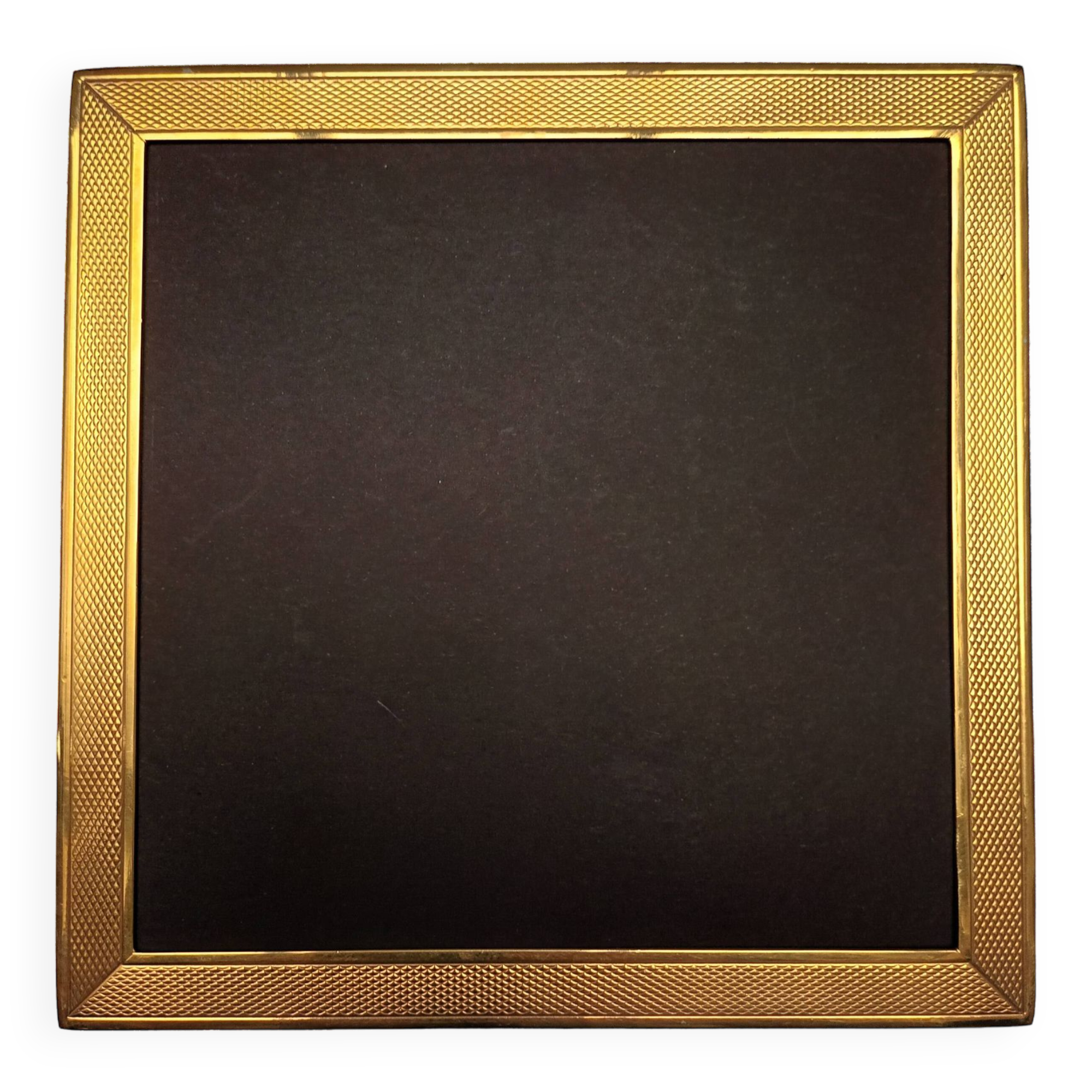 Golden square frame Italy circa 1970