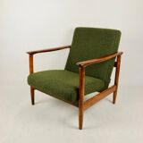 GFM-142 Chair in Olive Bouclé attributed to Edmund Homa, 1970s
