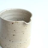 Beige ceramic creamer milk pot, 70s