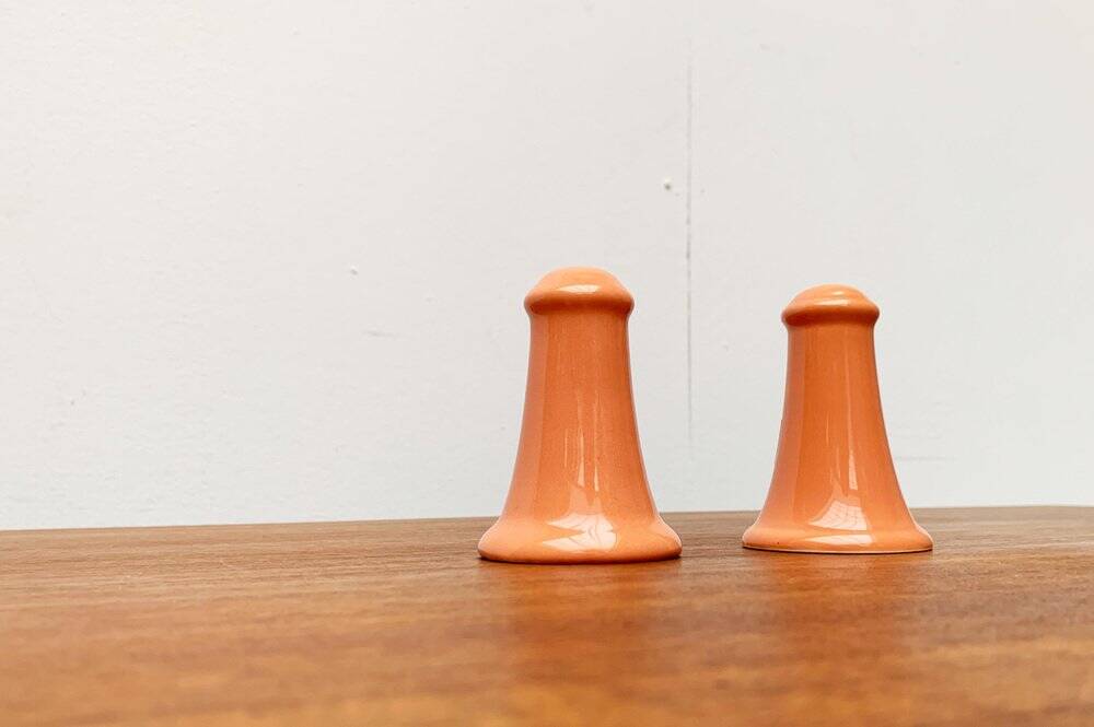 Postmodern ceramic salt and pepper shakers by Gallo Design for Villeroy & Boch, set of 2.