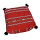 Set of 8 Moroccan Berber poufs in wool – Vintage red kilim