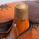 Two Tone Leather Camel seat 1960s Egypt