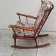 Rocking chair éventail baumann vintage