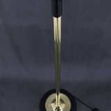 1970s Pair of Glass Brass Floor Lamps by Kamenicky Senov , Czechoslovakia