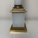 Pied en bronze doré et opaline classique empire