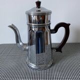 Art-deco style coffee maker in chrome-plated copper from the MENESA brand