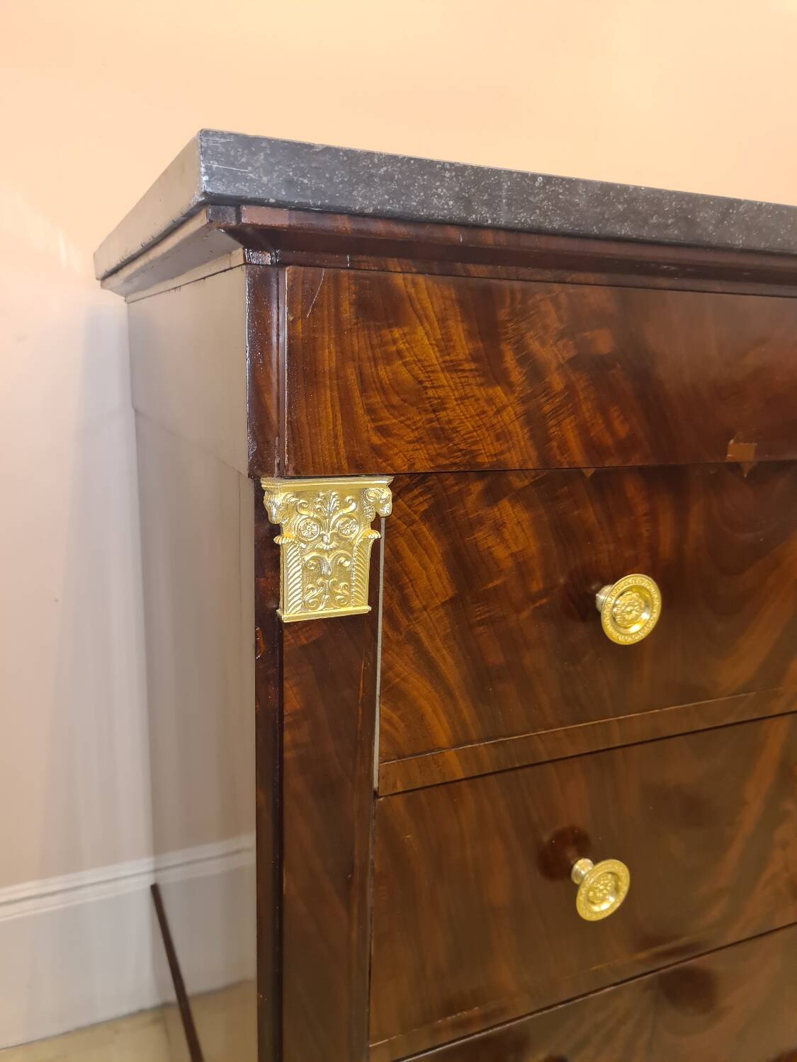 Empire period chest of drawers circa 1812