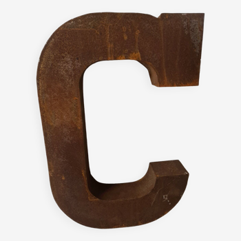 industrial iron letter "C"