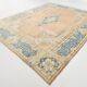 Tapis persan vintage en laine noué main, style classique, motif floral, 300x368.