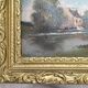 Petit tableau  – Paysage bucolique – Encadrement doré