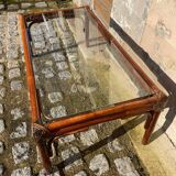 rattan coffee table