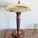 Art Deco style articulated lamp - Wood and brass - 1930s period