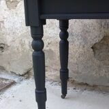 Ancienne table ou console patine noir
