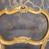 Pair of 19th century gilded wooden chairs