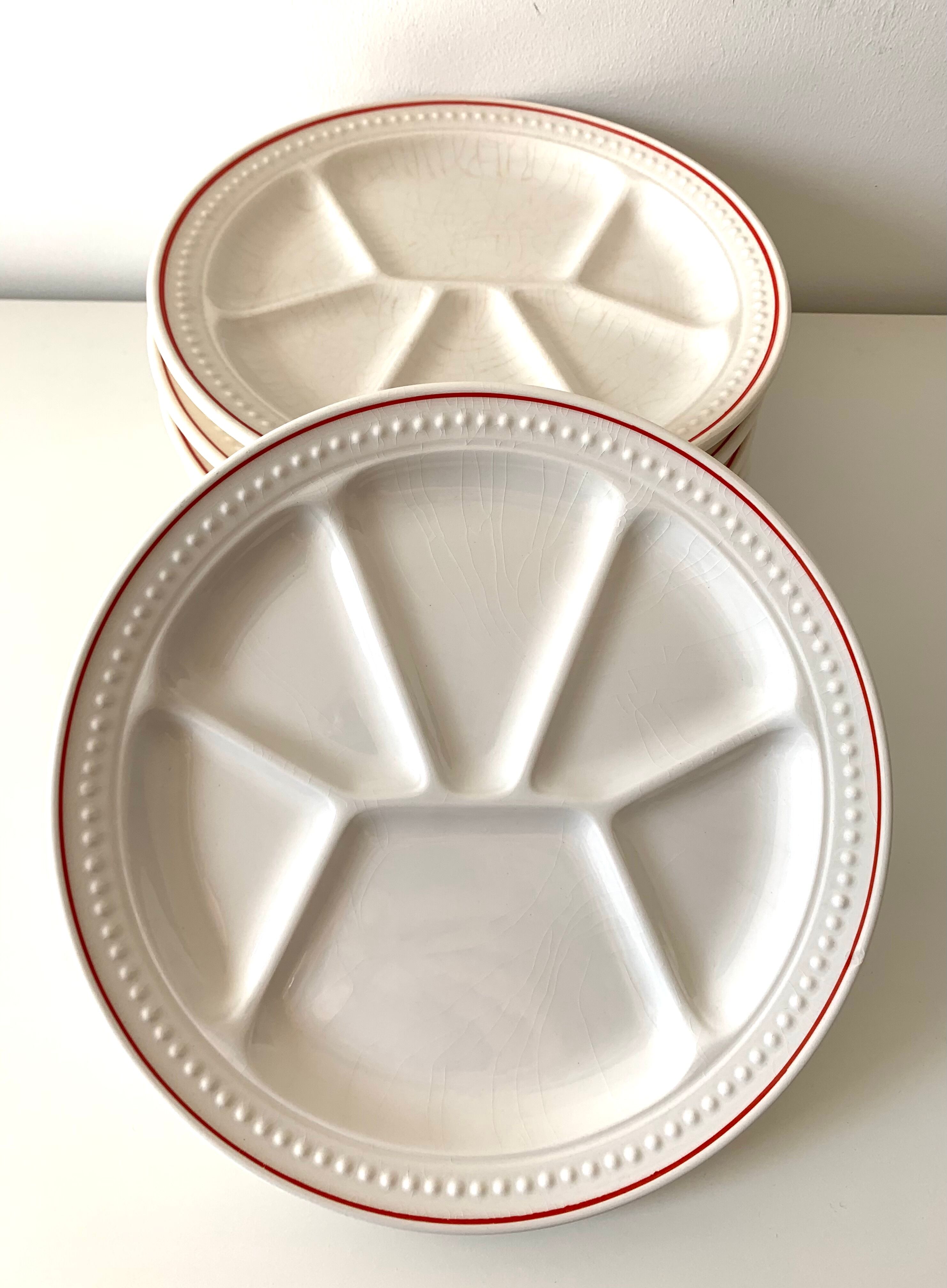 Set de 6 assiettes à hors d’œuvre Gien