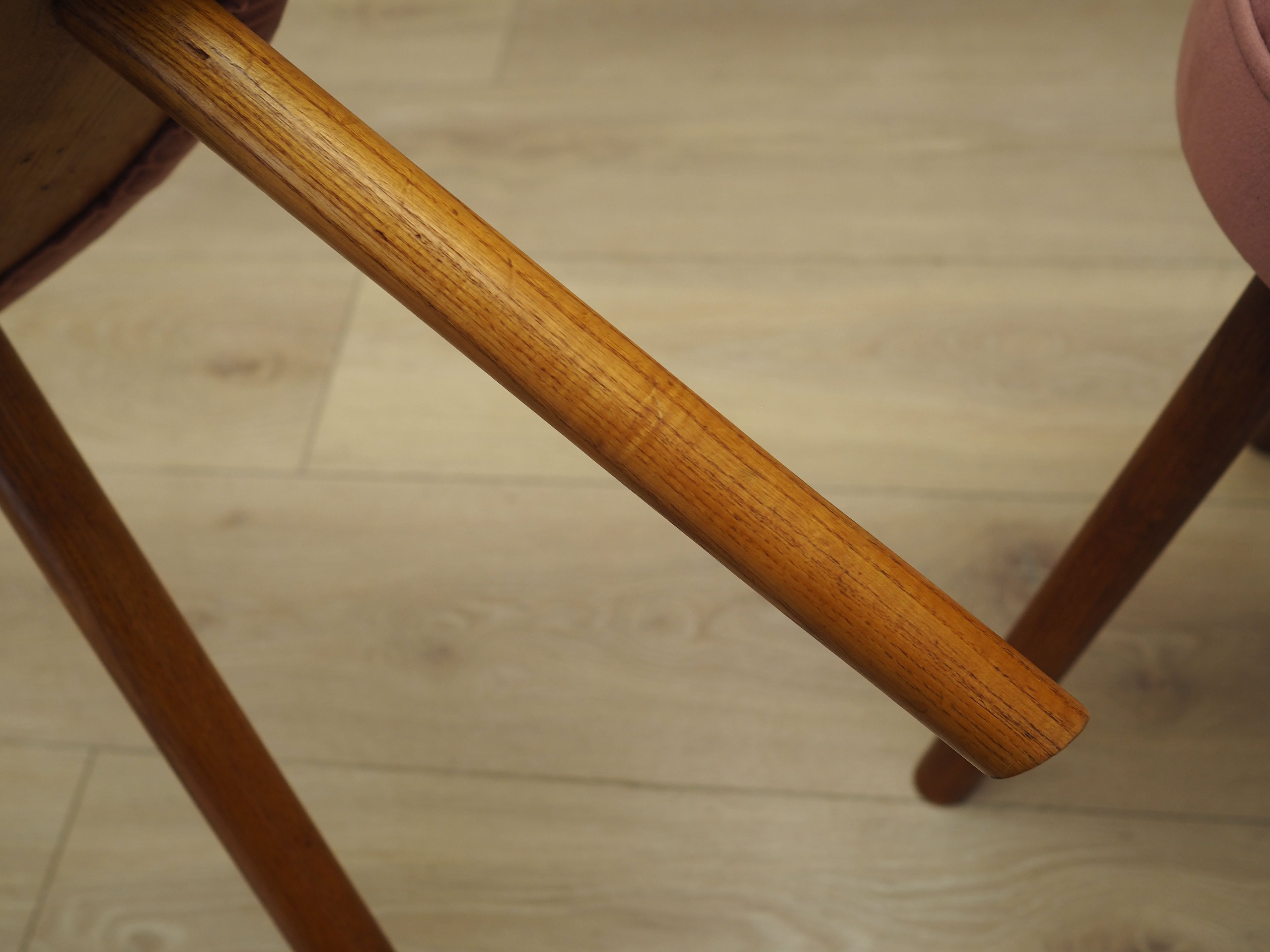 Set of three pink footstools, Danish design, 1960s, production: Denmark