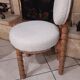 Beige boucle chair and oak wood NV GALLERY