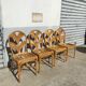 Set of 4 rattan chairs