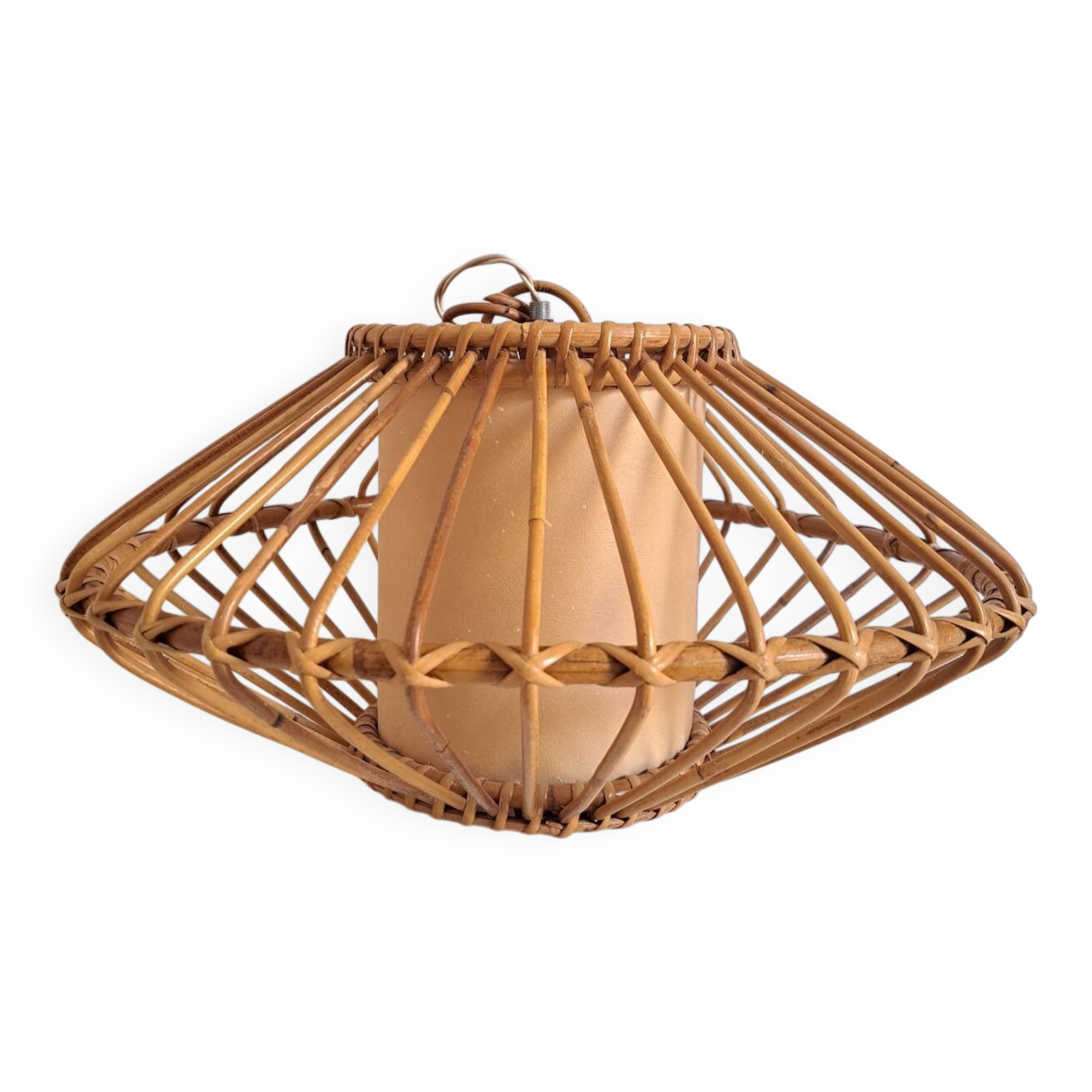 Vintage bamboo pendant light
